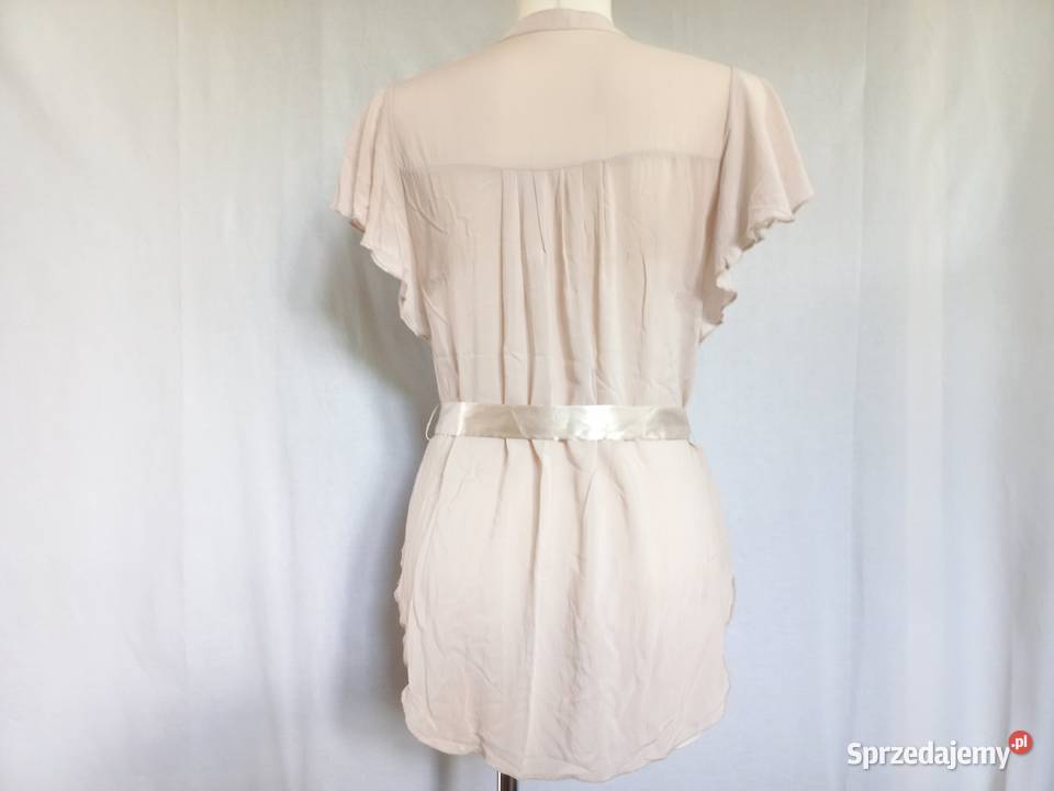 Bluzka beżowa Letnia PASEK r 38 wiskoza NOWA Rozmiar 38(M) Białystok sprzedam