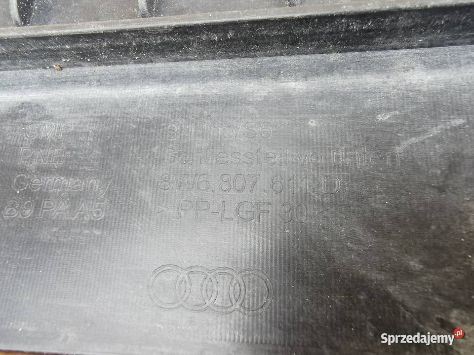 Osłona płyta pod zderzak przód a5 b9 lift sline