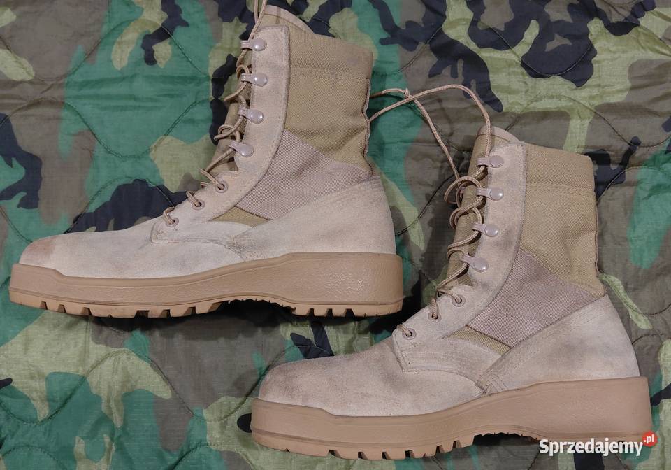 Buty combat Us Army desert 9R steel toe Militaria Antyki, Sztuka, Kolekcje dolnośląskie Wrocław