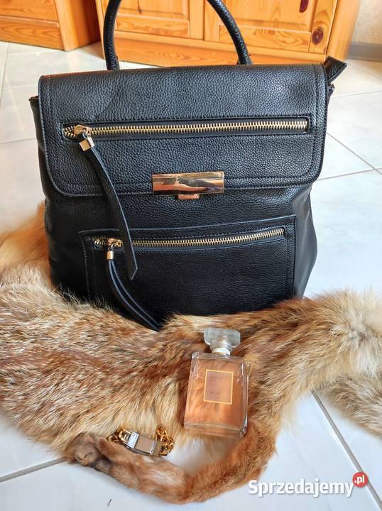 torba plecak shopper duża skórkowa złote ozdoby Kielce