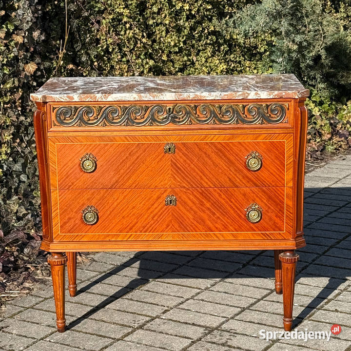ARTexpert Komoda Ludwik marmurowy blat vintage zachodniopomorskie Dobrzany