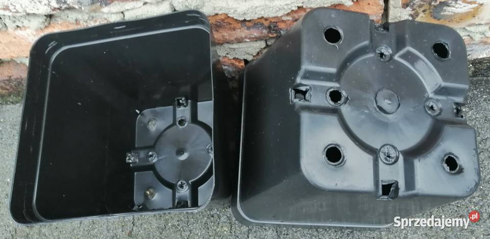 Doniczki produkcyjne P18 4L 18x18x18 czarne Siewierz