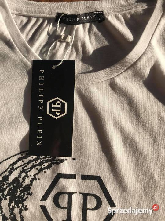 Philipp Plein Tshirt cotton back logo koszulka M Lubartów
