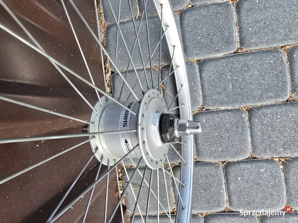 Koło aluminiowe rowerowe 24 cale z dynamem Części i akcesoria Czarna Woda