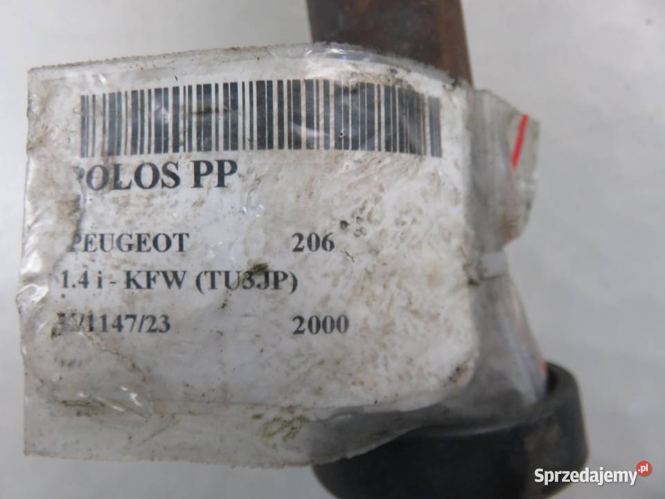 PÓŁOŚ PRAWA PRZEDNIA PEUGEOT 206 14 B osobowe małopolskie