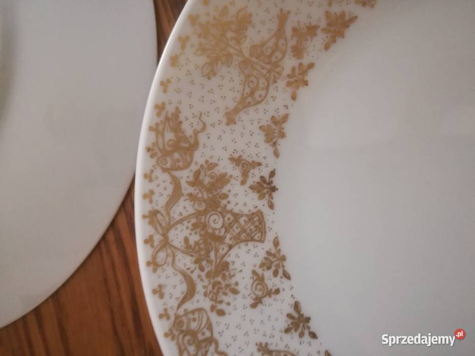 Rosenthal Piękne biało złote talerzyki vintage Jastrzębie-Zdrój