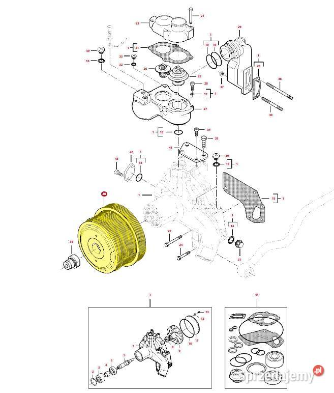 Koło pasowe pompy wody Massey Ferguson Białystok sprzedam
