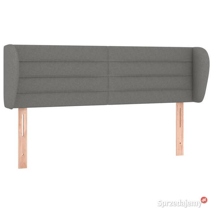 Zagłówek uszak ciemnoszary 147x23x7888 tkanina Warszawa