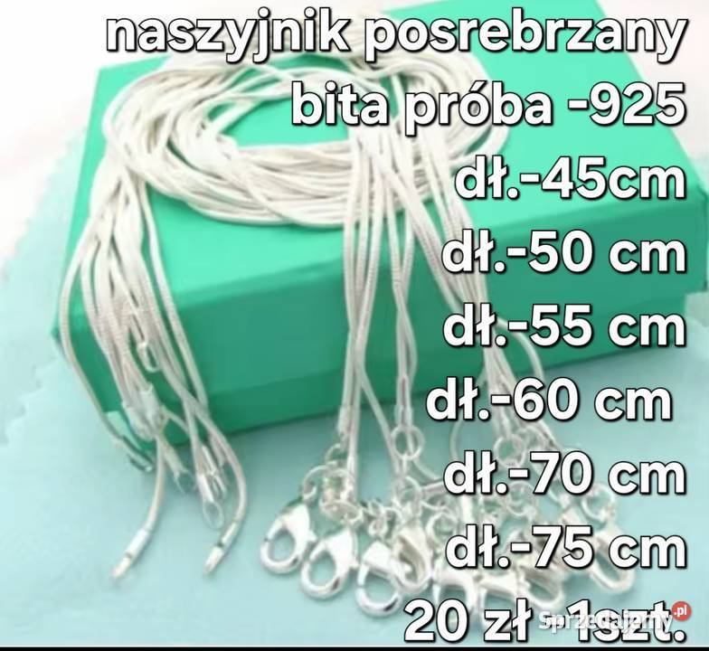 Naszyjnik posrebrzany Katowice