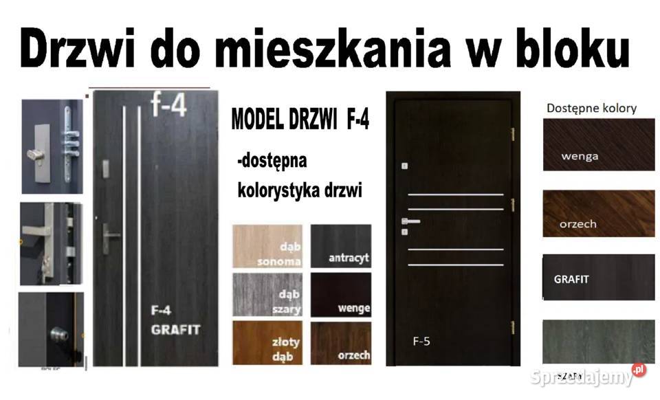 Drzwi wejściowe zewnętrzne akustyczne z montażem Katowice