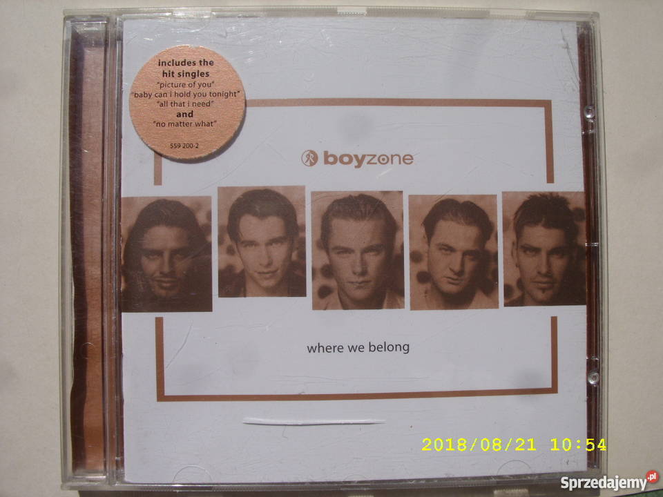 CD pop BOYZONEWHERE WE BELONG dolnośląskie Wołów