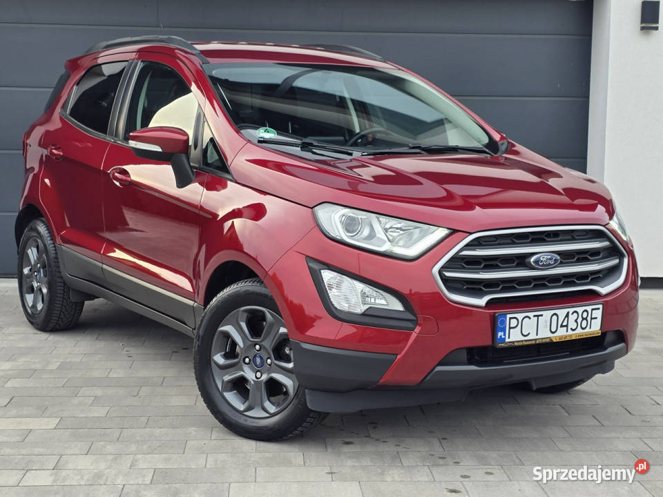 Ford EcoSport śliczny 88197 duża NAVI SYNC 3 PDC bordowy Czarnków sprzedam