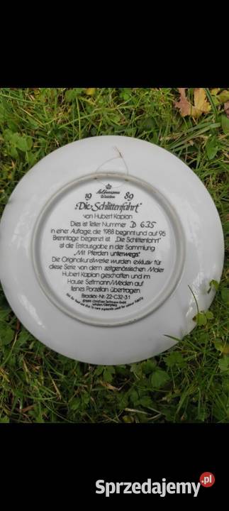 WEDGWOOD Talerz kolekcjonerski WIEŚ KONIE ZIMOWY Pabianice sprzedam