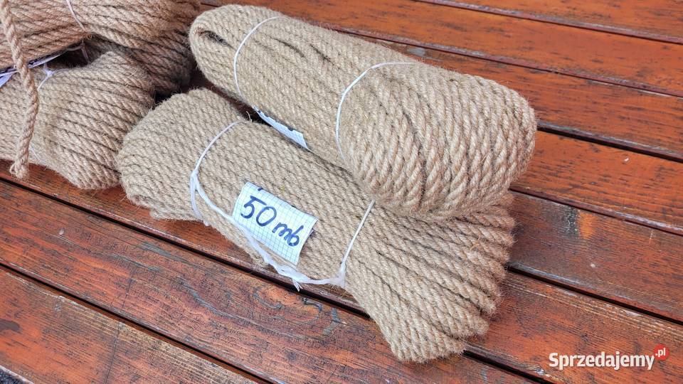 Lina Jutowa na Drapak Kota 50m 10mm sznurek Dla kotów Rzeszotary