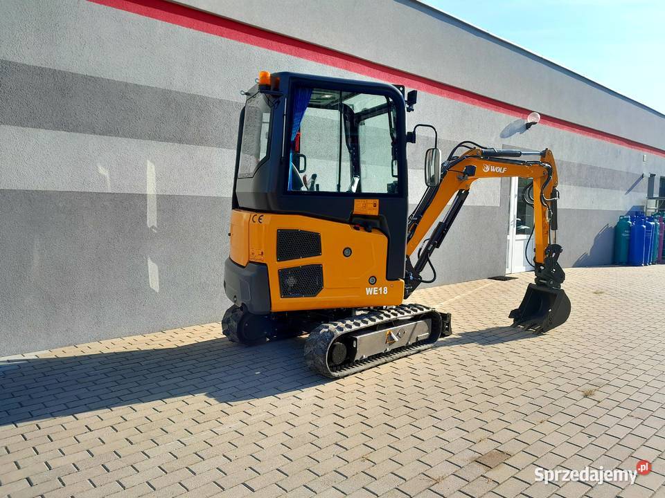 Nowa Minikoparka WOLF WE18 I KUBOTA I 1800 I Białystok