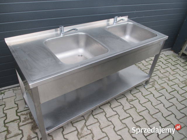 Zlew Gastronomiczny 2 Komorowy Z Półką 1707085 Ostrów Wielkopolski