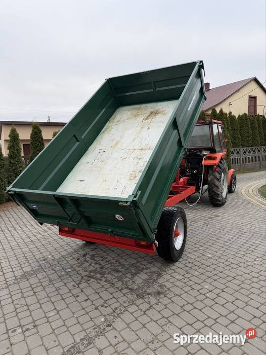 Przyczepa jednoosiwa wywrotka na tył Wrzawy