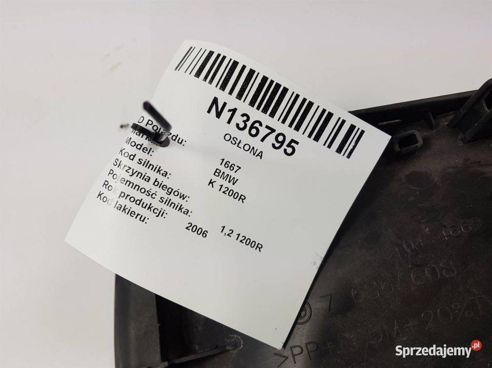 OSŁONA K 1200R BŁOTNIK TYLNY CZĘŚĆ WEWNĘTRZNA Lipno