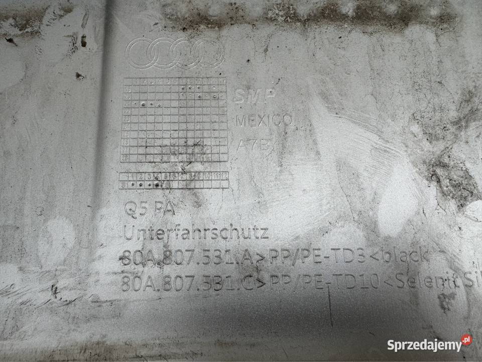 Spoiler zderzaka przód Audi Q5 II 2 sline lift Międzychód sprzedam