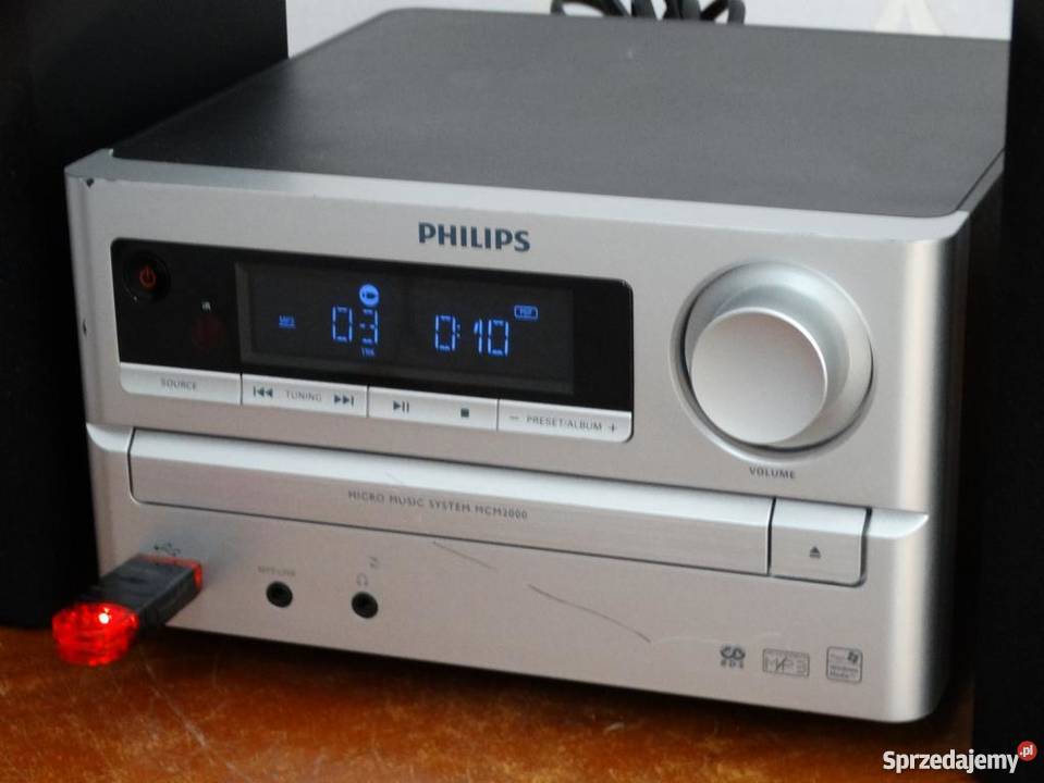 Wieża Philips z kolumnami USB mp3 RDS sprawna podkarpackie Jasło sprzedam