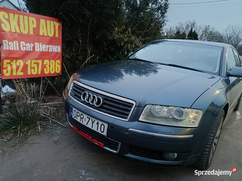 Audi A8 D3 Limuzyna 42 MPI 334 QUATRO opolskie Bierawa