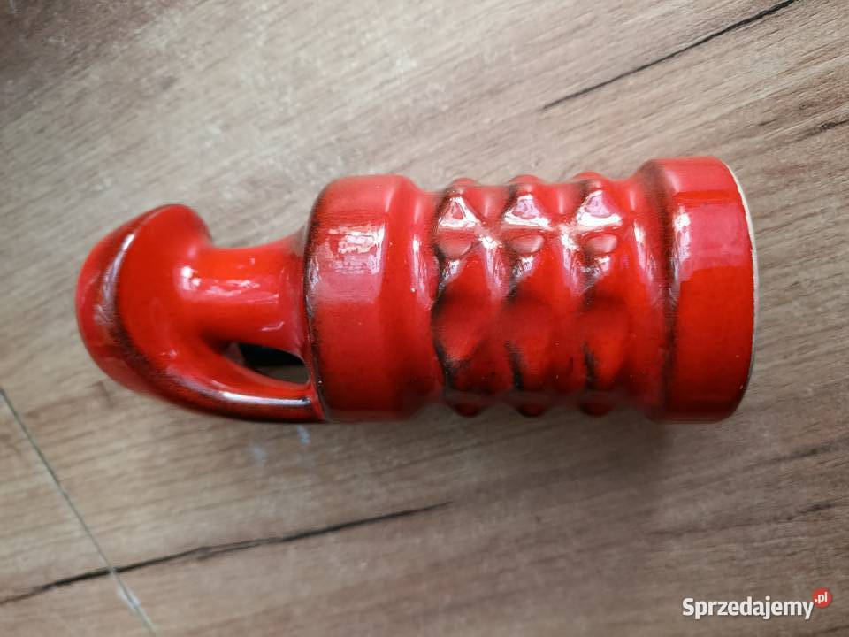 Wazon PM modelka ceramika szkliwiona czerwony Choszczno sprzedam