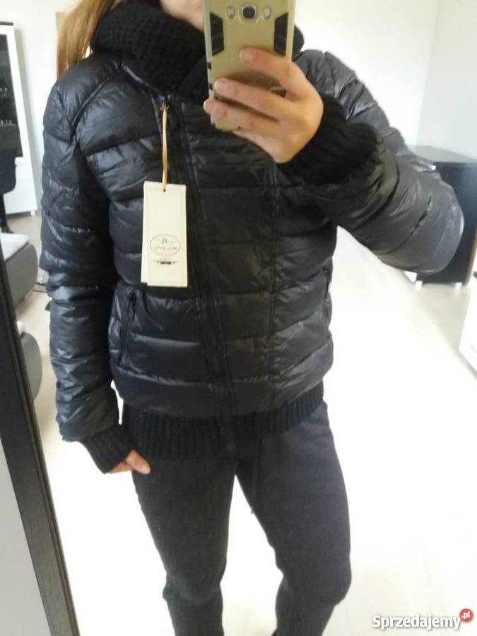 Czarna kurtka zimowa 42 XL Rozmiar 42(XL) Kielce sprzedam