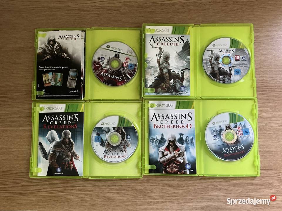 Assassins Creed zestaw 4 gier Xbox 360 Kamionka Dolna