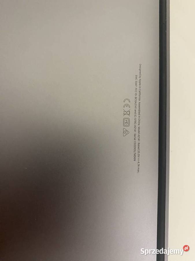 Laptop MacBook Pro 16 Intel Core i9 16 GB 1000 Wrocław sprzedam