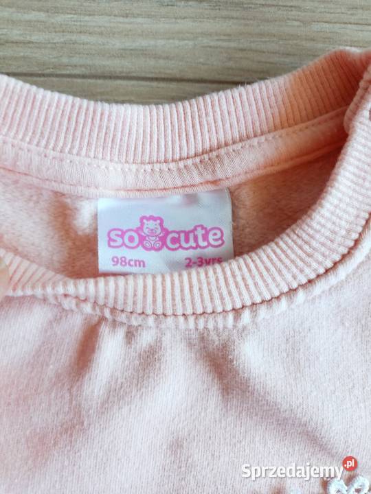 Bluza dziecięca różowa z kwiatami 98 Bluzy Płock