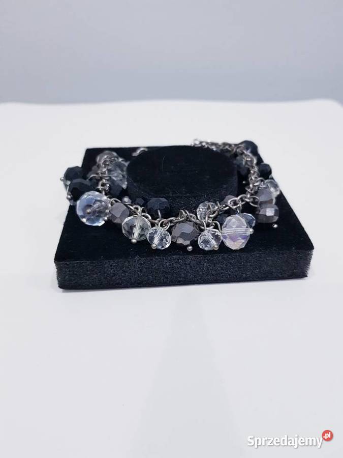 Damska kryształkowo koralikowa bransoletka sprzedam