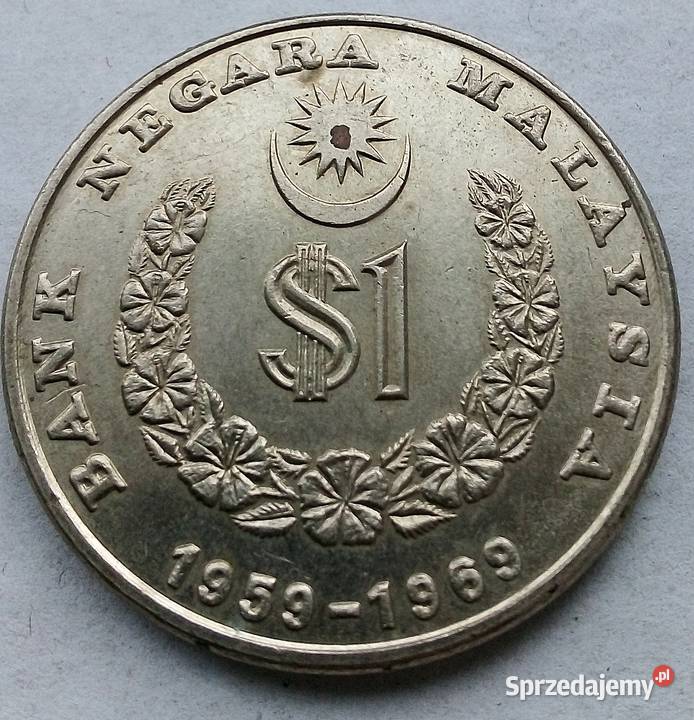 MALEZJA1 RINGGIT1969 r 10 LECIE BANKU Legionowo
