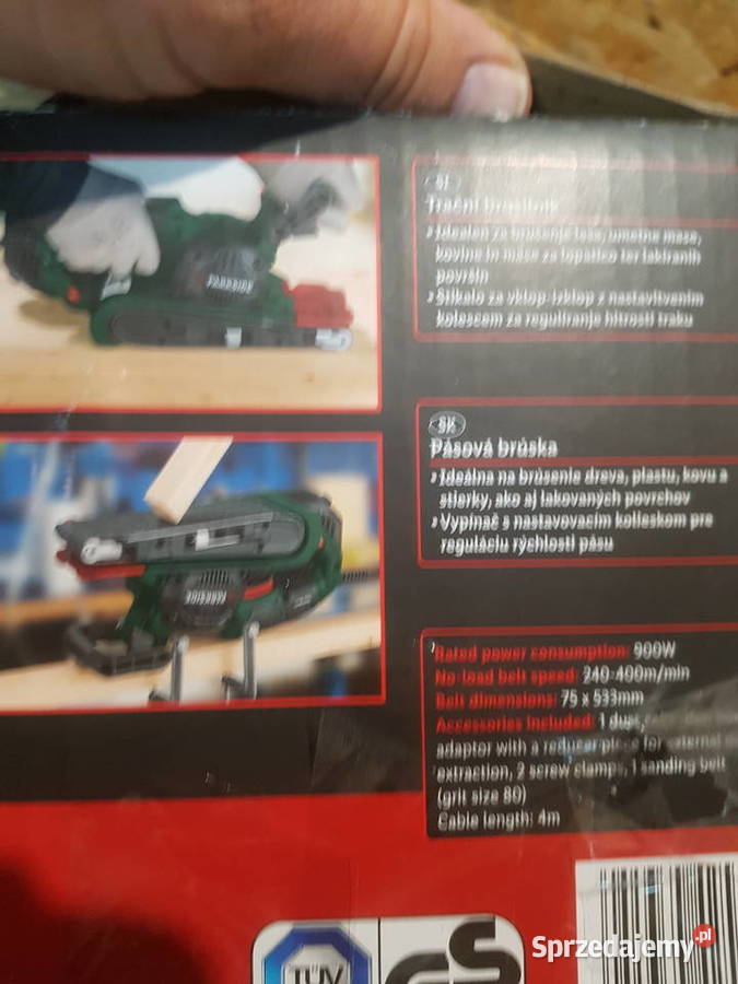 Szlifierka taśmowa PARKSIDE PBSD A1 900 wat