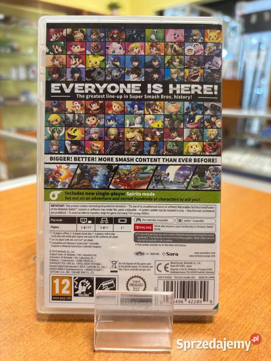 Super Smash Bros Ultimate Nintendo Switch Gra Gry na konsole Elbląg sprzedam