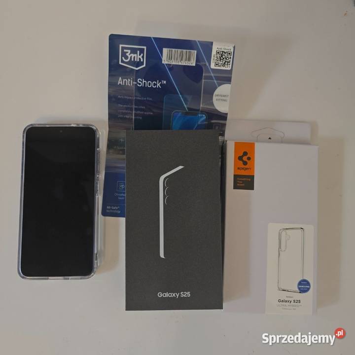 Nowy SAMSUNG S25 256 GB FOLIA 3MK ETUI SPIGEN Samsung Kielce