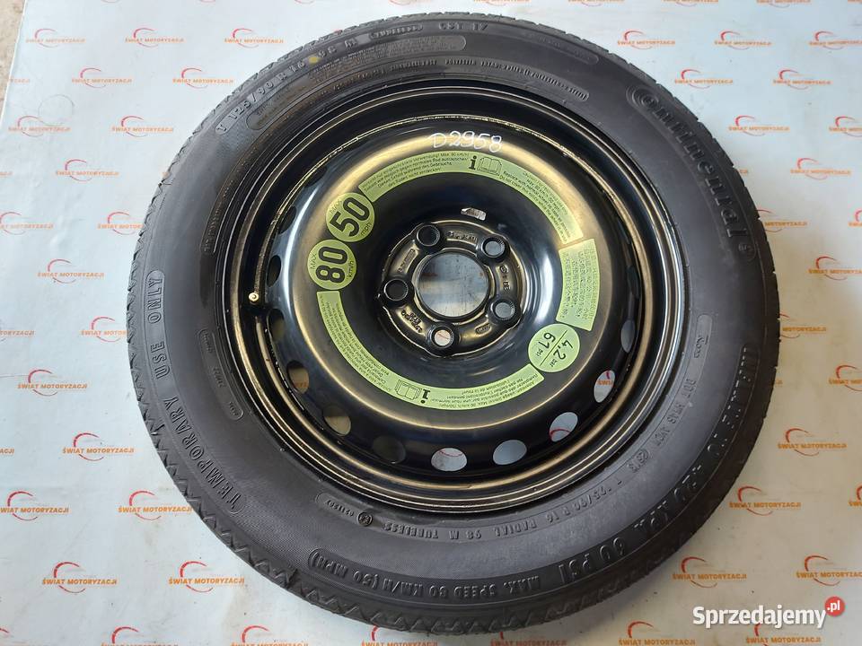 MERCEDES W204 koło dojazdowe 1259016 98M 5x112 Koła dojazdowe sprzedam