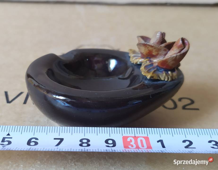 508 RÓŻA 2 POPIELNICZKA dekoracyjna Porcelana i szkło Łódź