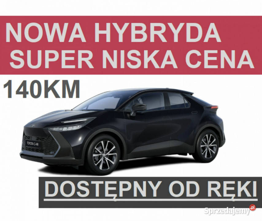 Toyota C-HR Nowa 140KM Hybryda Już jest dostępna od ręki ! Wersja Style 16…