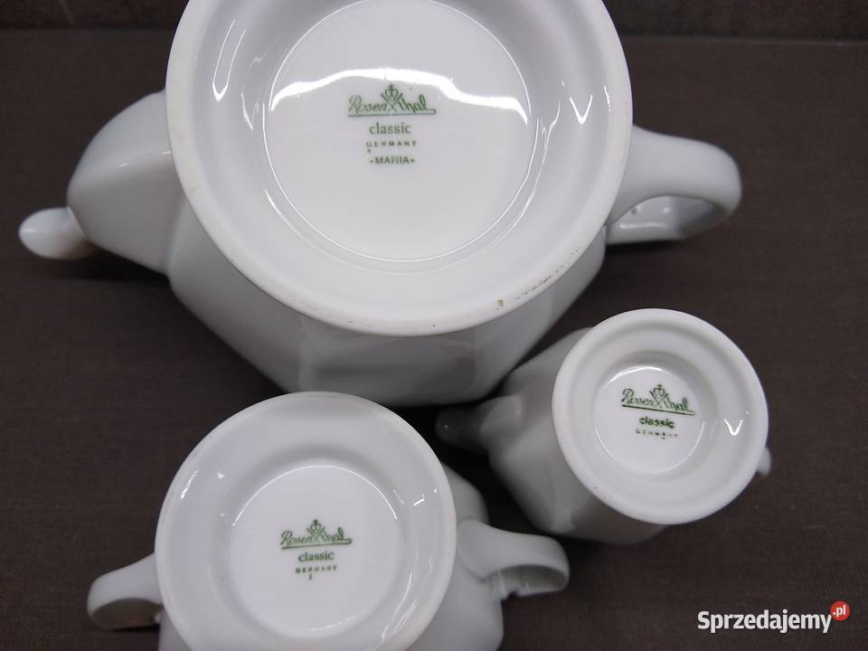 Rosenthal Biała Maria serwis herbata współczesny Kalisz