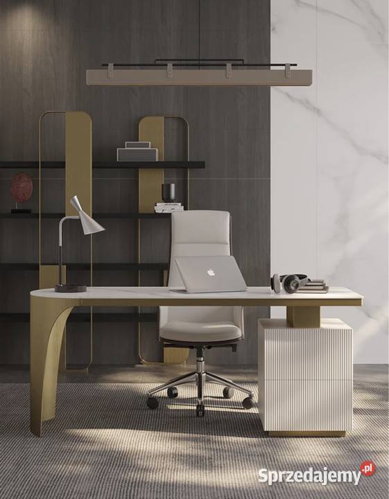 Kremowo złote biurko ze stali nierdzewnej Matrix małopolskie Golkowice sprzedam