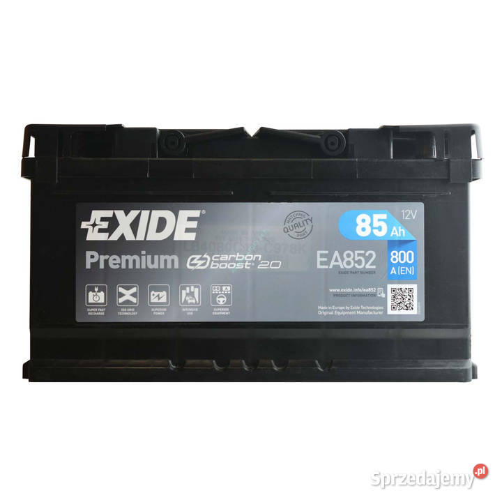 Akumulator Exide Premium 85Ah 800A lubelskie Lublin