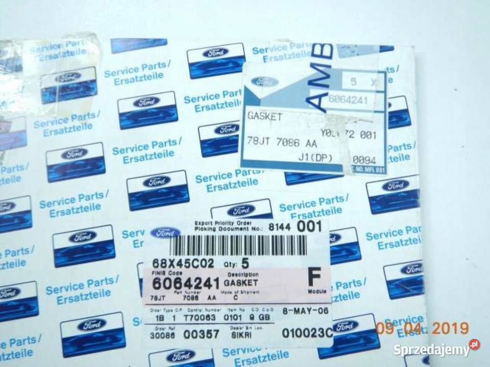 USZCZELKA SKRZYNI BIEGÓW FORD TRANSIT 8591 lubelskie