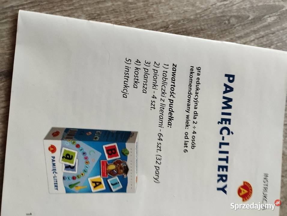 gra edukacyjna pamięć litery aleksander Dla Dziecka Poznań