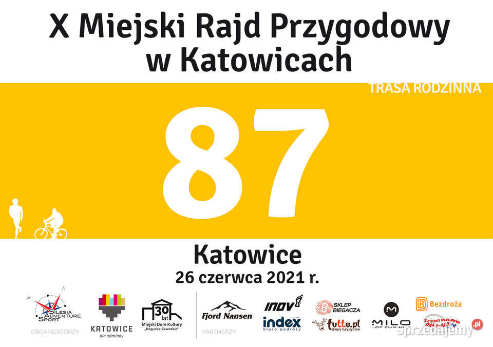 Numery startowe A5 1 pakiet zawody biegi wyścigi