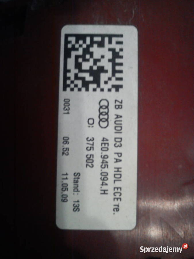 lampa led audi a8 d3 lifcie Biała Podlaska