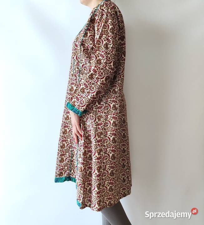 Tunika indyjska sukienka XXL 44 bawełna vintage Szczecin sprzedam