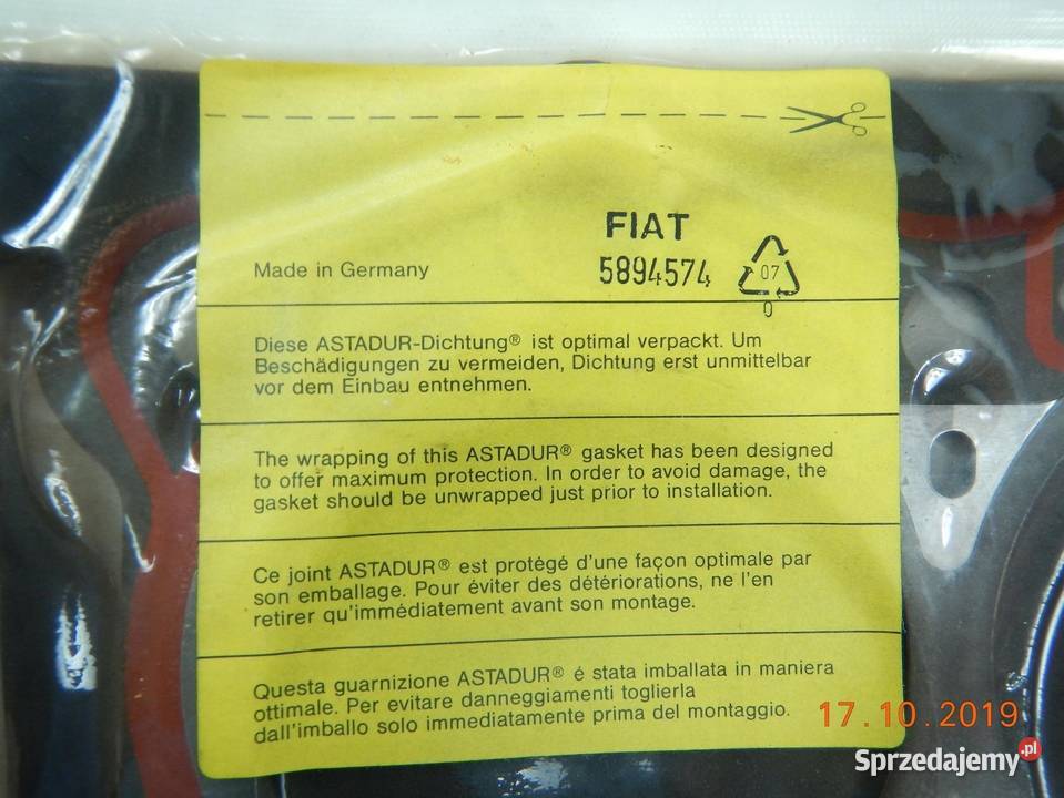 USZCZELKA GŁOWICY FIAT CROMA 8596 25 TD ASO sprzedam