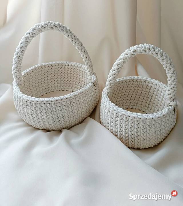 Koszyki wielkanocne ze sznurka handmade Rzeszów