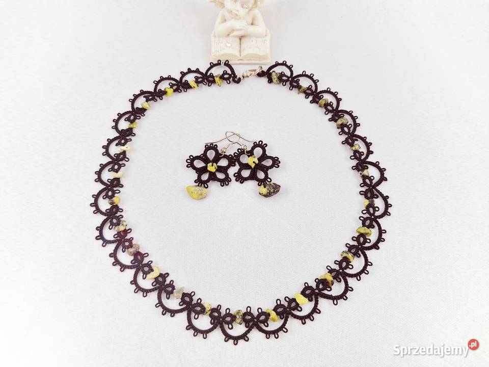 Biżuteria frywolitkowa małopolskie Wiśniowa