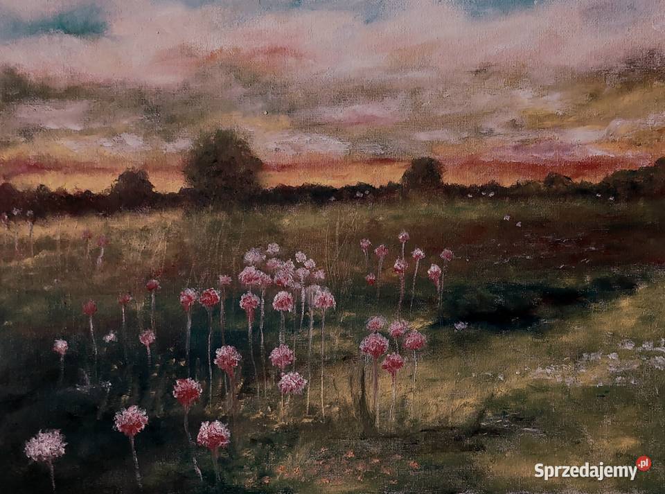 Chata wsią obraz ręcznie malowany Promocja Malarstwo Lublin